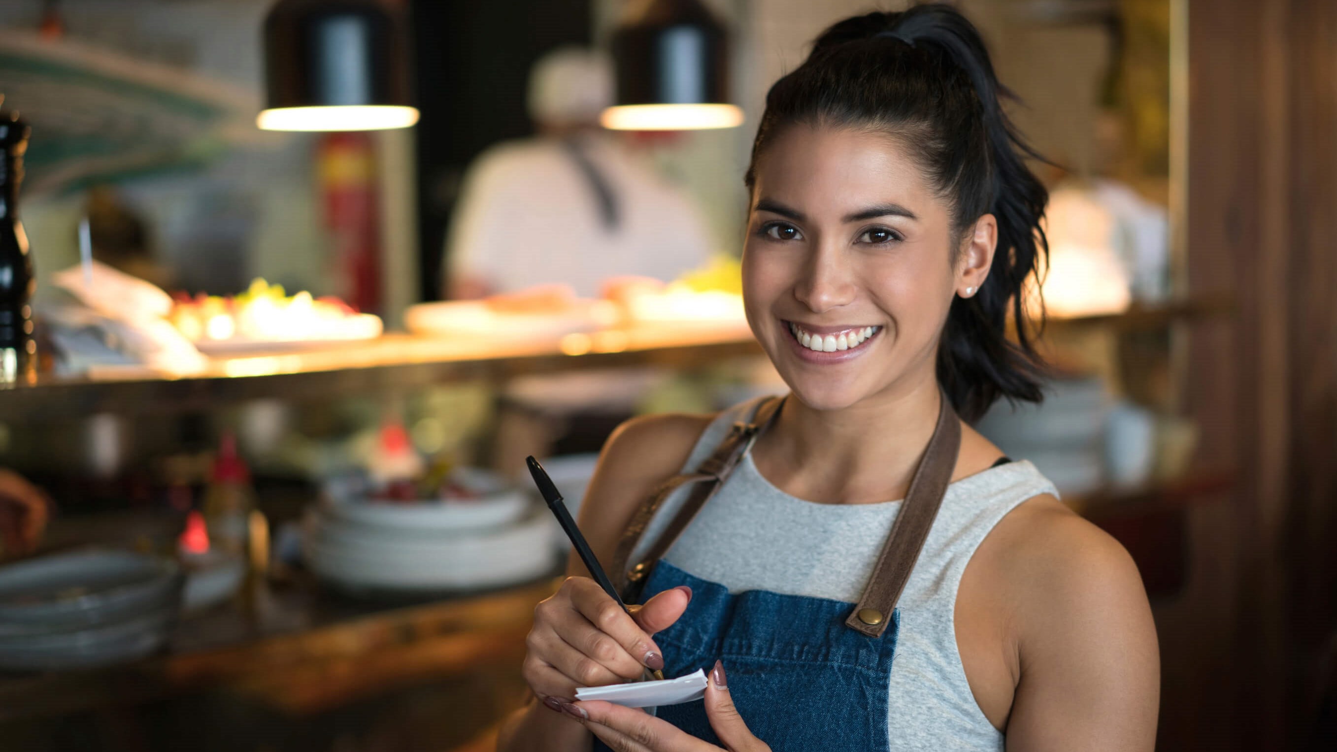 woman smiling